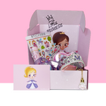 Princess Box med prinsesse legetøj, aktiviteter og magiske overraskelser til små prinsesser.